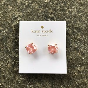 Kate Spade light pink crystal earrings
